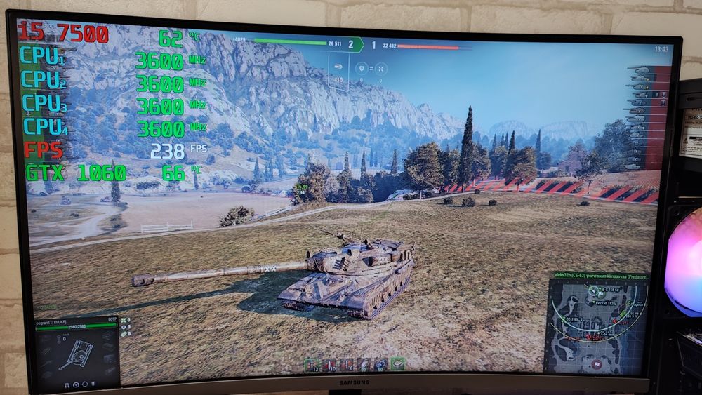 Игровой ПК i5 GTX 1060 DDR4 CS2 GTA5 WOT PUBG RUST