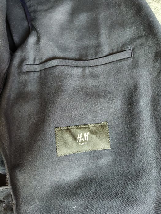 Marynarka H&M męska granatowa