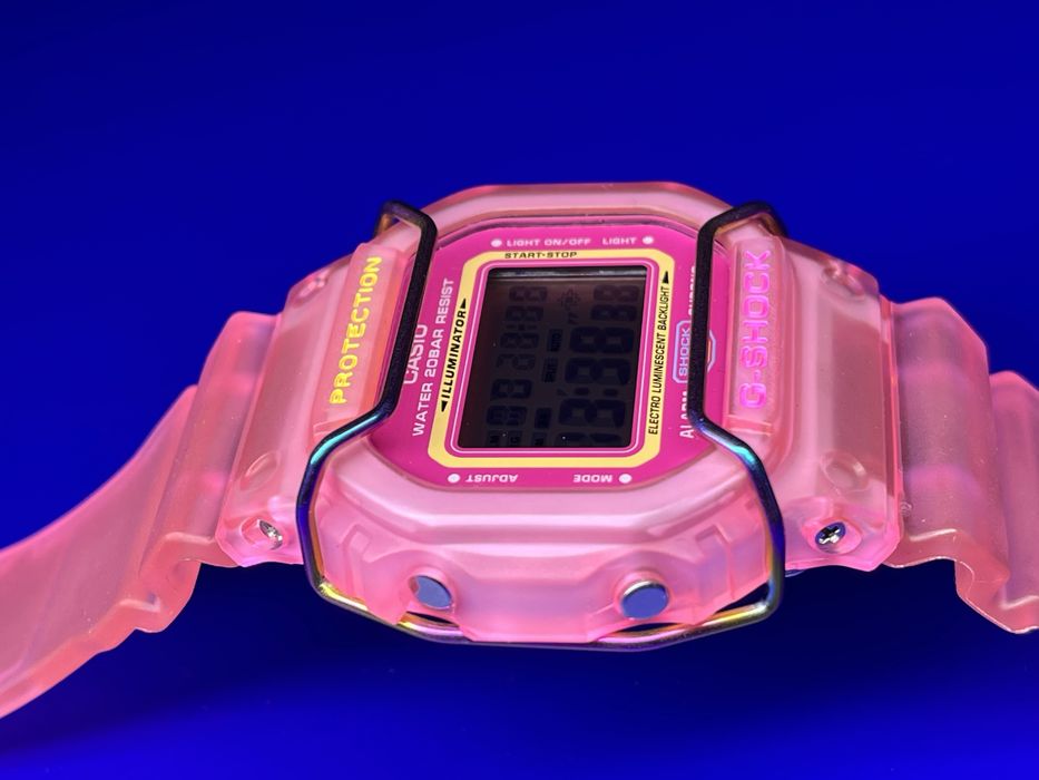 Casio G-SHOCK DW-5600 custom pink jelly