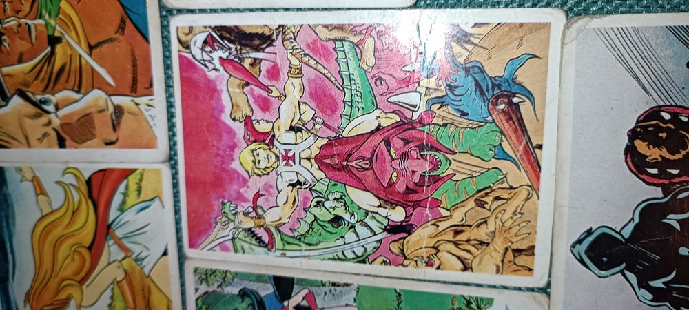 Antigos 7 calendários de bolso Masters of the Universe 1987
