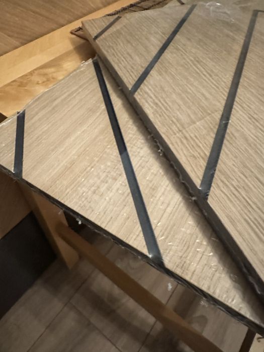 Dwa panele meblowe drewniane