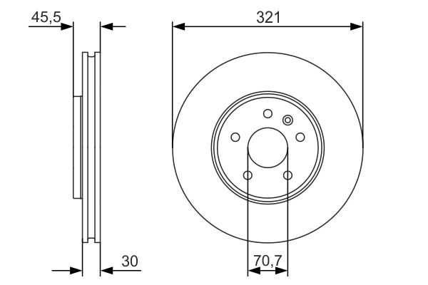 Opel Astra J 09- Tarcze hamulcowe przód /321mm/+ klocki kpl.>