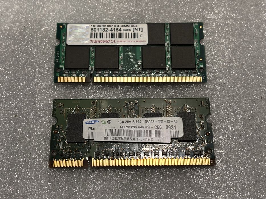 ОЗУ, оперативная память pc2 sodimm DDR2 1GB,