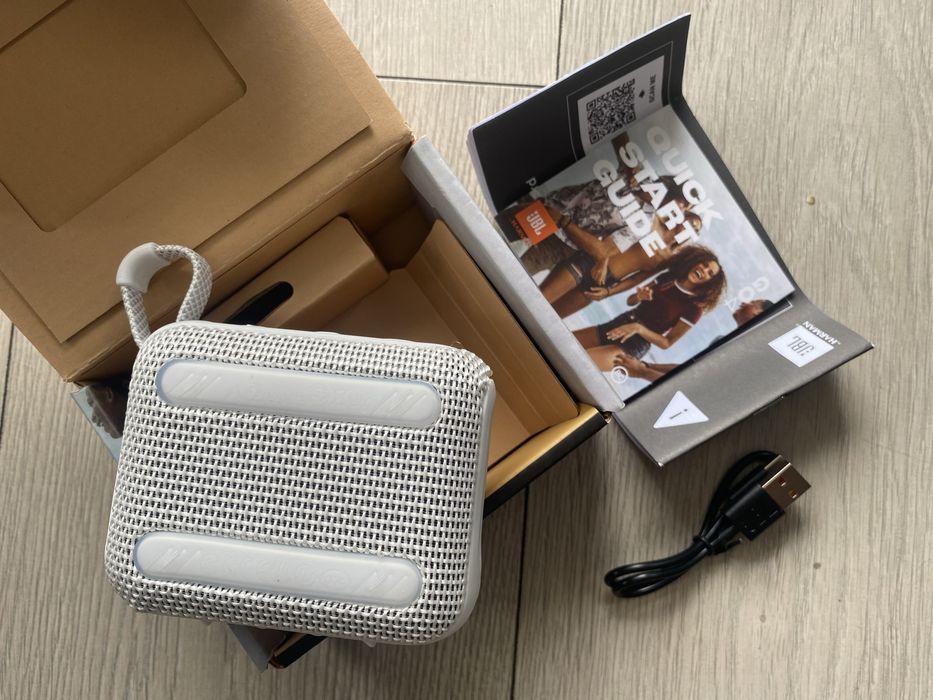 Nowy Oryginalny Głośnik Przenośny Bluetooth JBL - Go 4 Kolor Srebrny