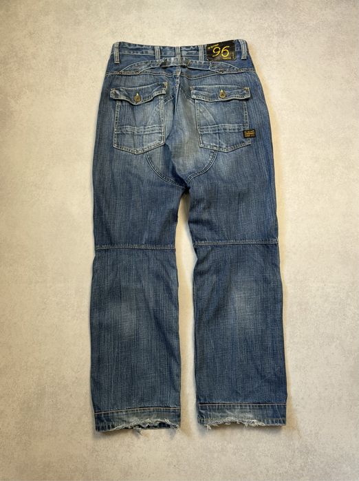 Винтажные джинсы G-Srar Raw Denim мужские широкие рэп штаны оригинал. Вінтажні чоловічі джинси G-Srar Raw Denim широкі оригінал