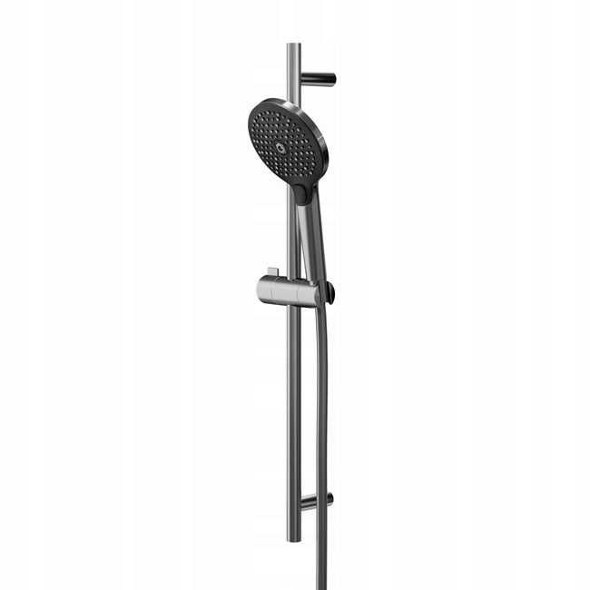 Zestaw prysznicowy GoodHome Kolima 3-funkcyjny titanium - nowa z ekspozycji