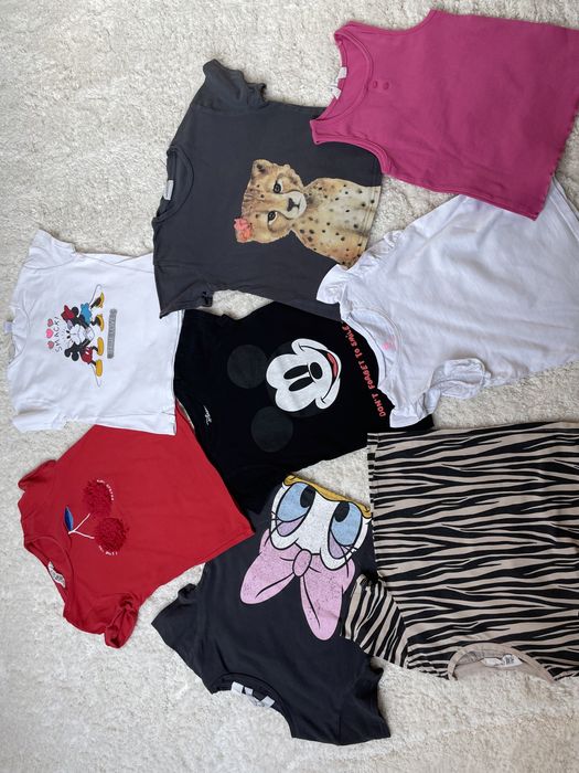 8 Tshirów podkoszulki jak nowe Zara Reserved H&M