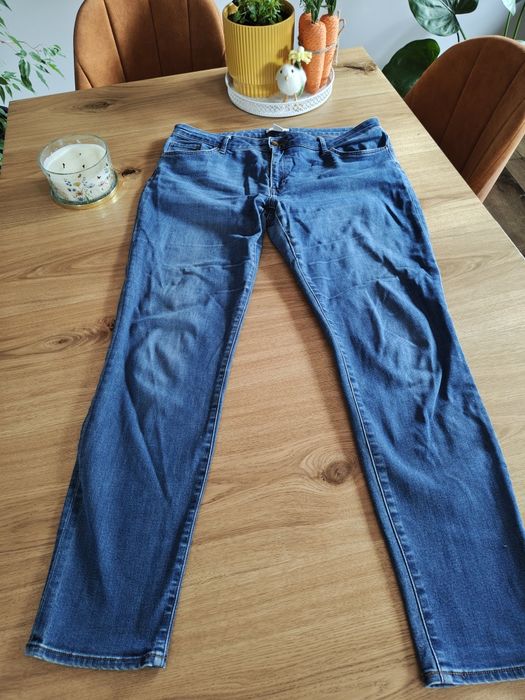 Spodnie jeansowe damskie slim stretch  h&m r.44