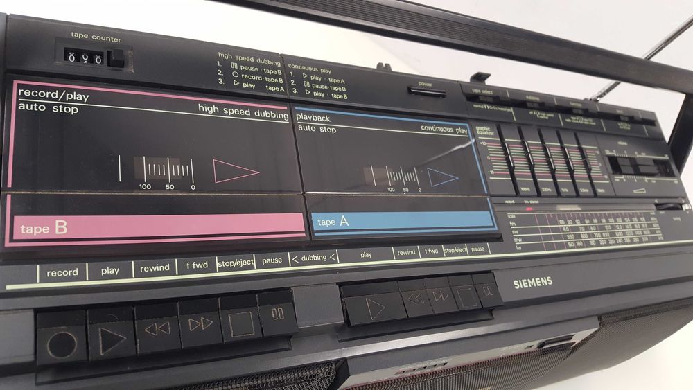 Radiomagnetofon Boombox SIEMENS RM 840  Stereo vintage retro