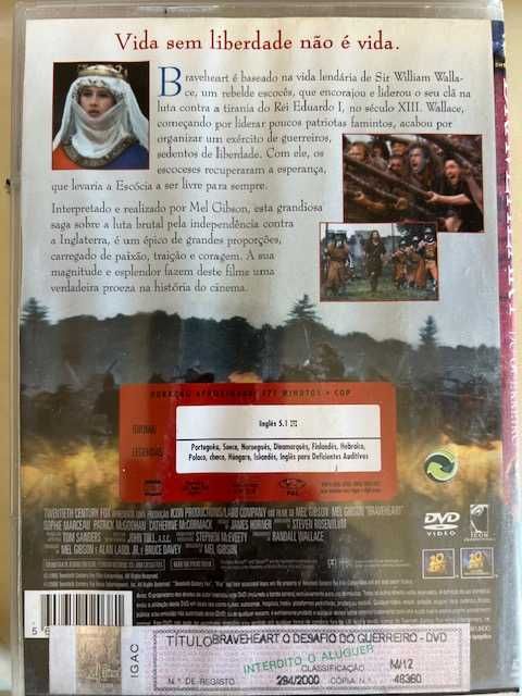 Braveheart: O Desafio do Guerreiro de Mel Gibson