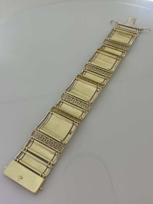 Złota bransoletka męska, Pròba 585. Nowa (4468)