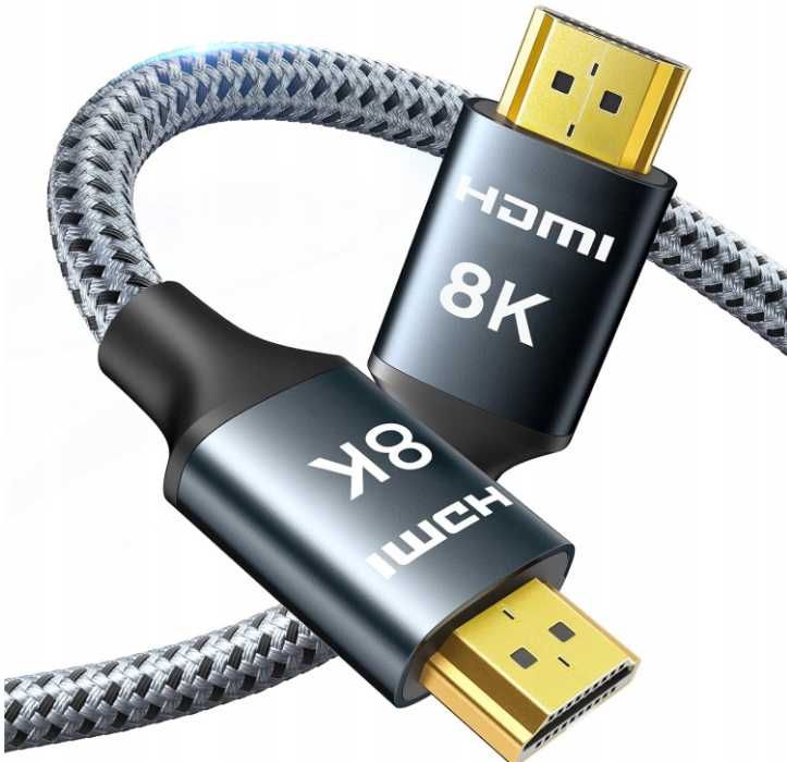 ARISKEEN Kabel HDMI 2.1 15 m – 8K 60Hz, 4K 120Hz, High Speed, Pleciony