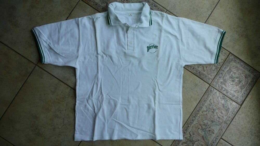 NOWA biała koszulka polo PERRIER XL