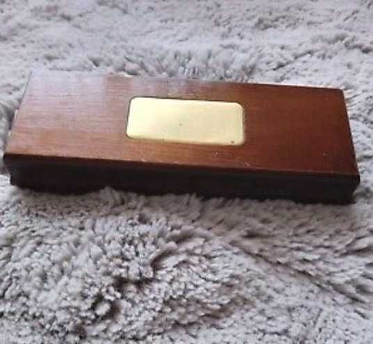 Vintage stary Zestaw do gry w karty/pokera w drewninym pudełku