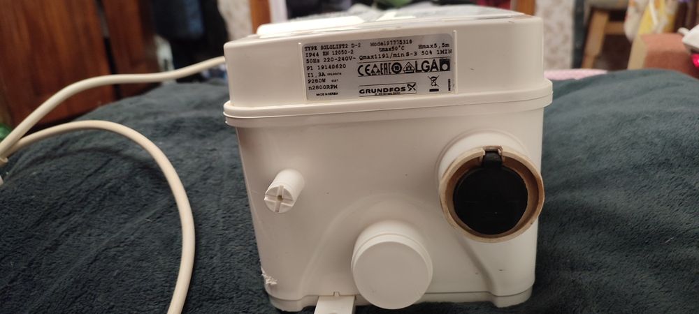 Сололифт. Сололіфт. Канализационная установка Grundfos SOLOLIFT2 D-2 (