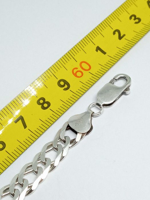 Lombardowski. Srebrny łańcuszek pr.925 60,5cm 37,06g BDB stan