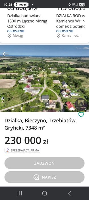 Działka inwestycyjno-budowlana .Morze,jezioro Dźwirzyńskie,skm do kołobrzegu 15 minut,ogrodzona ,zalesiona,pozwolenia .Ponad 7000 m².BIECZYNO.Szlaki - Więcej