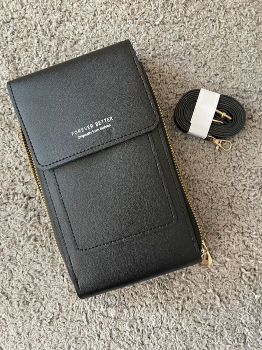 Torebka damska saszetka na telefon z paskiem (T1)