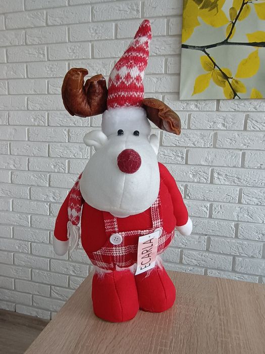 Maskotka Renifer wysokość zabawki 49 cm