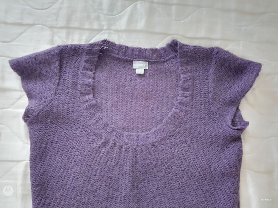 Długi sweter tunika Lindex głęboki fiolet