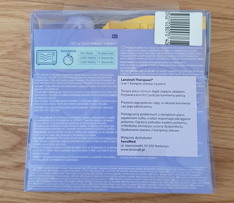 Kompres żelowy na piersi Lansinoh