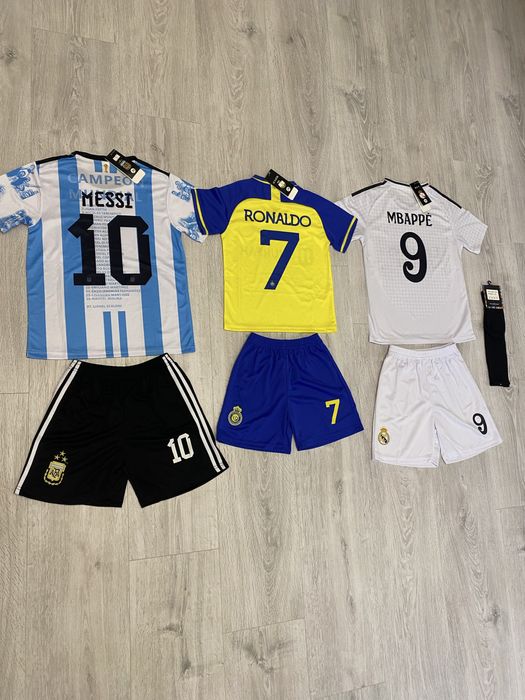 Футбольні форми роналдо мессі мбаппе неймар на 5 6 7 8 9 10 11 12 рокі