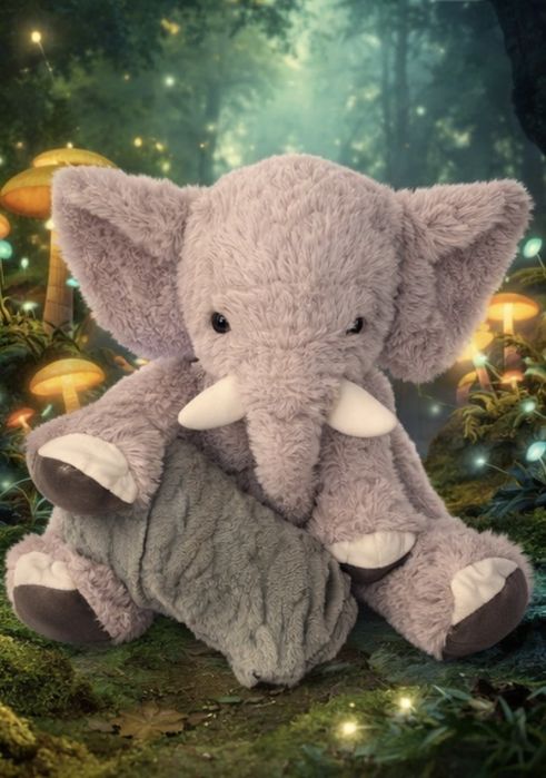 Słonik z kocem Cotton World 100x160 cm