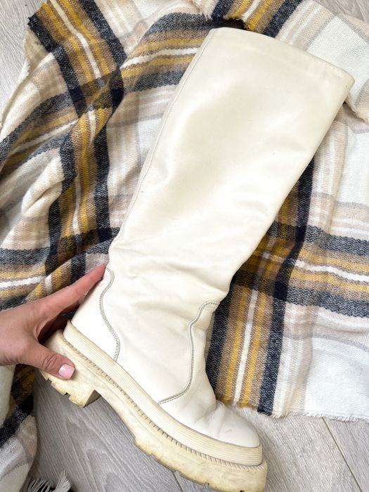 Сапоги труби молочні ШКІРА 38(39)