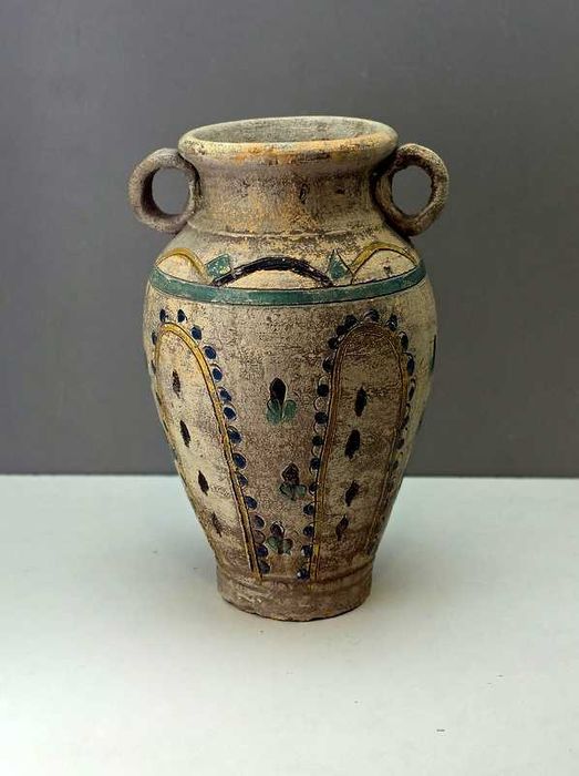 Duża amfora - wazon Huculski XIX wiek Kosowo Unikat