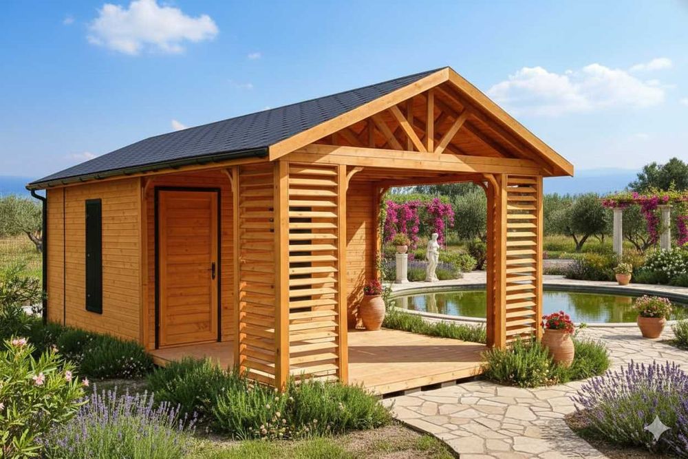 Domek z tarasem 35m2 domek 5x7 domek 7x5 lub domek 5x6 5x8 5x9 MDDP