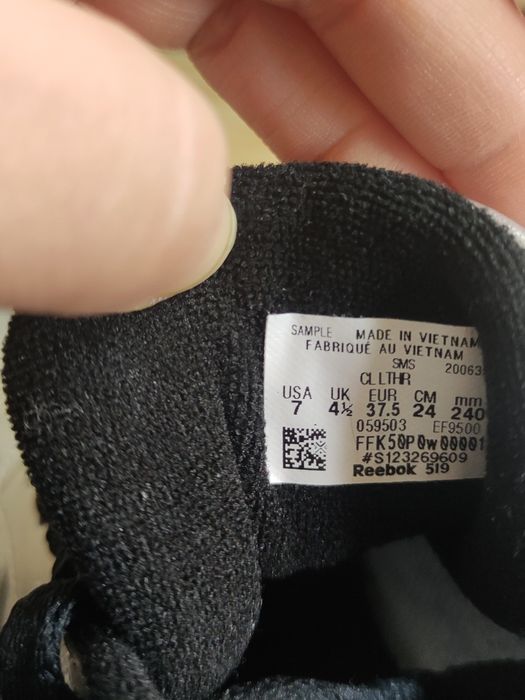Buty damskie Reebok Classic 37.5 Srebrne adidasy Leather Sneakersy