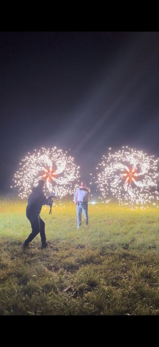 Wideobudka360,kolorowy dym,wiatraki iskier,ścianki,napis love,fontanny