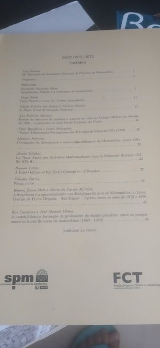Boletim da sociedade portuguesa de matemática 74 e 75