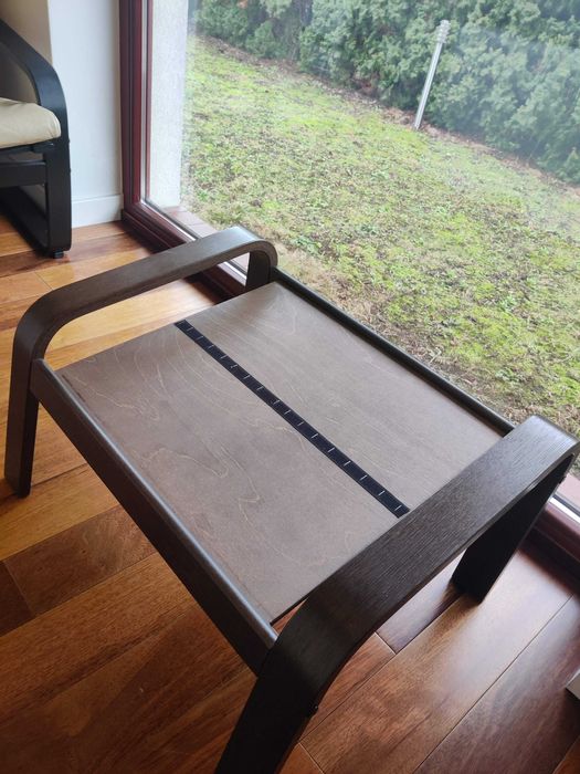 IKEA POÄNG Podnóżek, brązowy