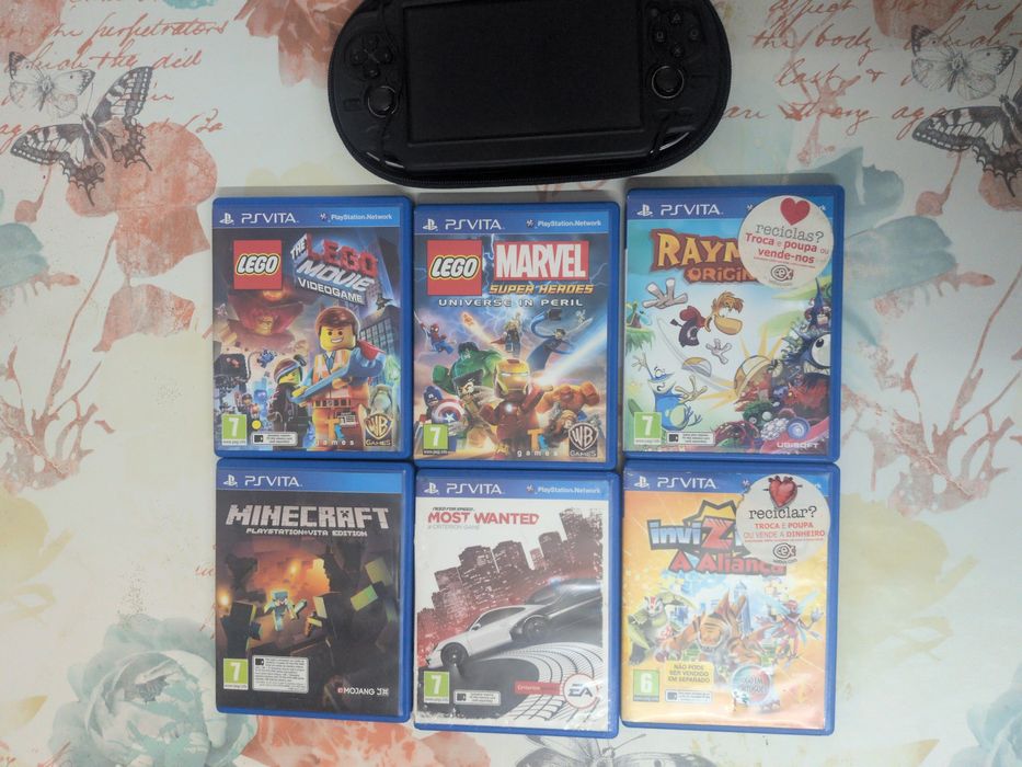 Psp vita com 6 jogos