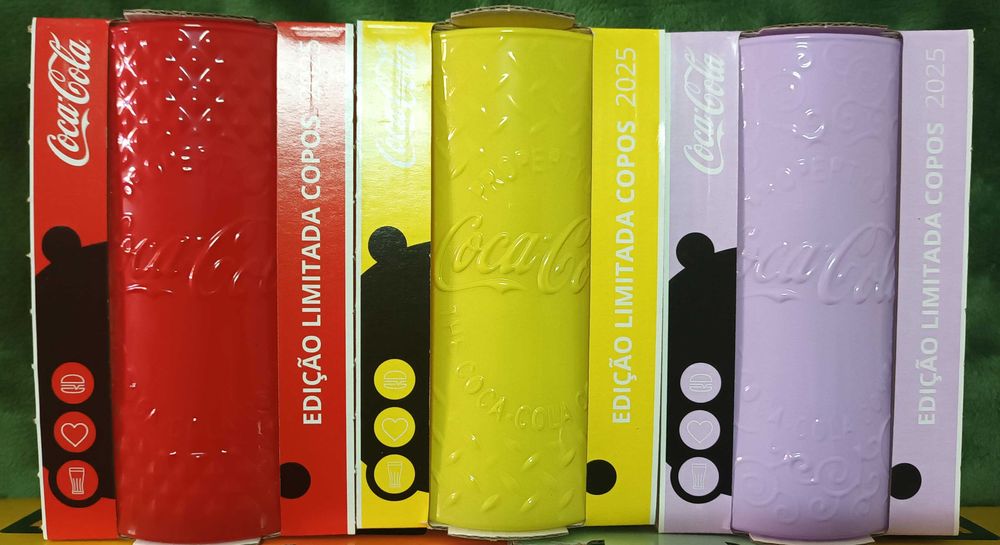 Copos Coca Cola - Colecção 2025 - Novos - Embalagem original