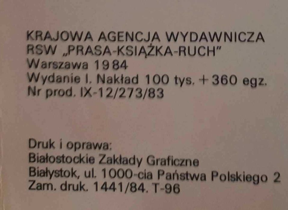 Kapitan Blood Komiks I wydanie 1984