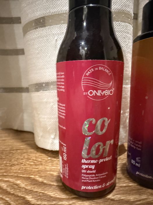 Термозахист, олія для волосся та незмивні засоби для волосся OnlyBio Hair in Balance, evo