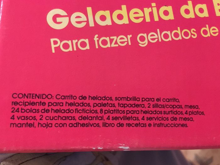 Barbie geladaria - 1988 - Made in Espanha
