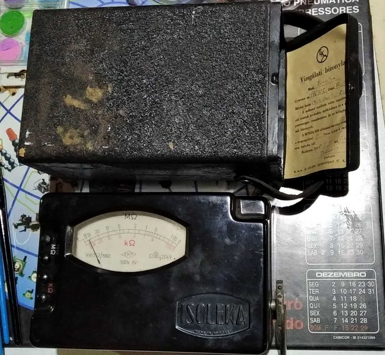 Mega ohmimetro antigo64740953535745124