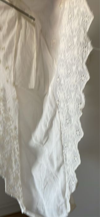 Blusa da zara com bordados ingleses nova S