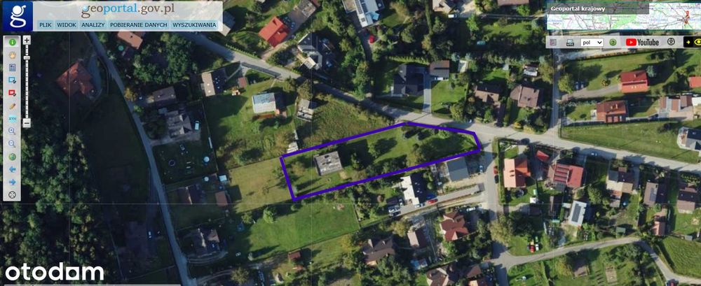Na sprzedaż piękna działka budowlana 24 ary Kraków-Tyniec 2 299 000 zł