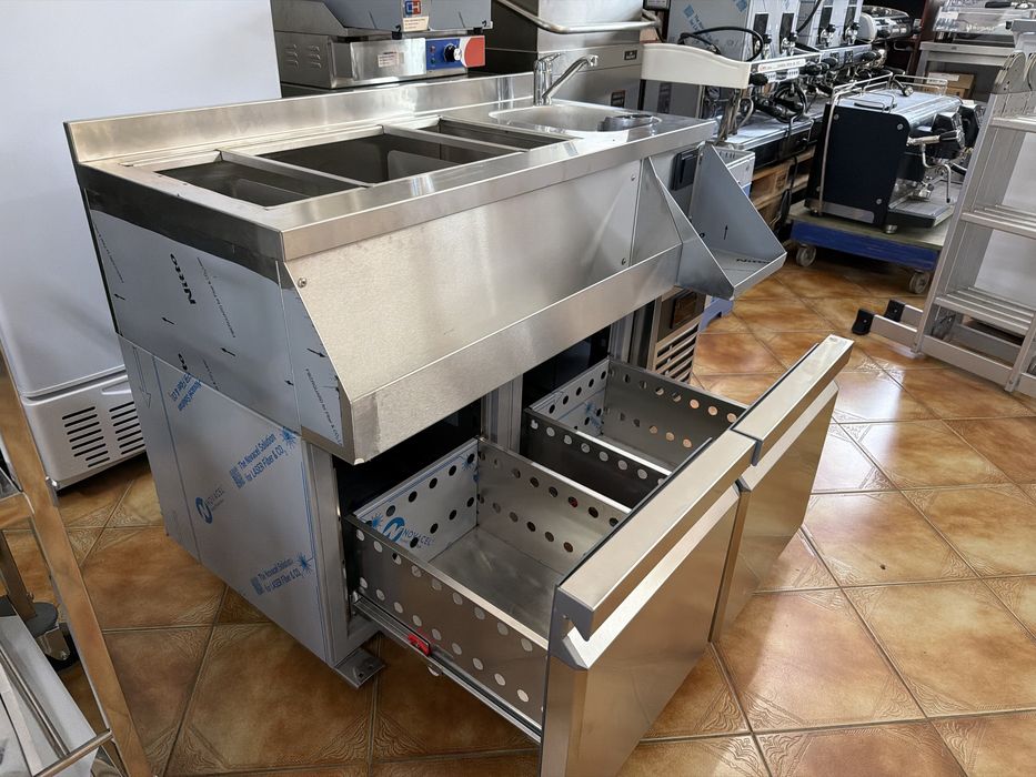 Estação de cocktail Barmen  refrigerada profissional
