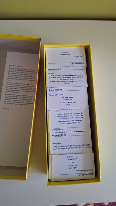 Zestaw fiszek z języka angielskiego
