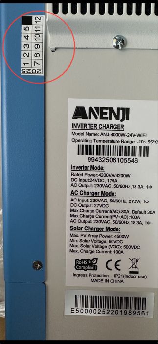 Гібрідний інвентор 4.2 квт вбудований WiFI, остання прошивка 2025р