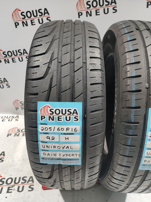 2 pneus semi novos Uniroyal 205-60R16 - Oferta dos Portes