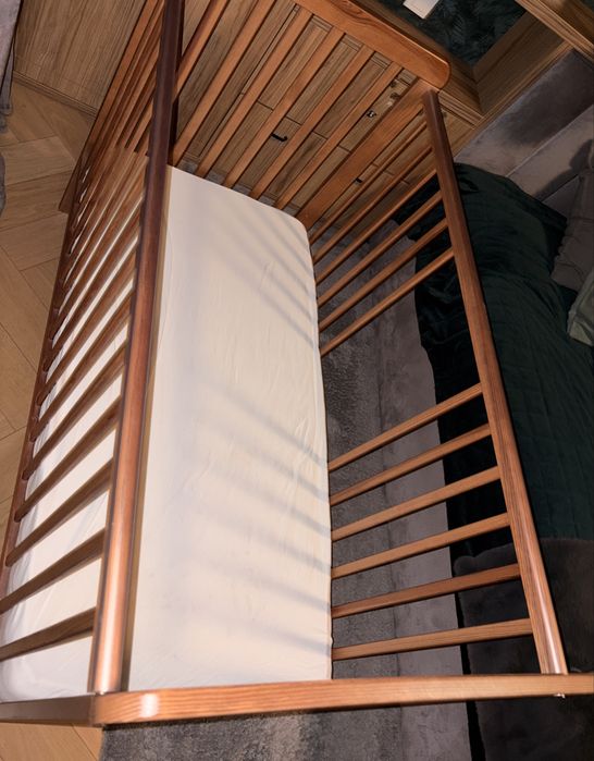 Łóżeczko woodies + materac 120x60