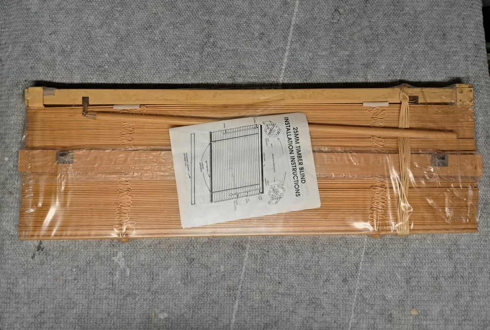 Nowa żaluzja drewniana 25mm TIMBER BLIND | Drewno naturalne | Komplet