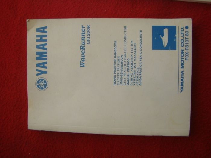 Manuais originais Yamaha WaveRunner GP1200R limited edition