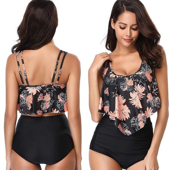 Strój Kąpielowy Bikini Wysoki Stan Boho 44 Xxl